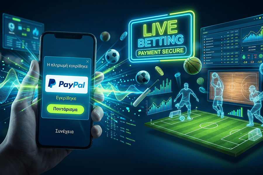 Εταιρείες στοιχημάτων με PayPal σε ψηφιακό περιβάλλον με ζωντανά αθλητικά στοιχήματα και ασφαλείς ηλεκτρονικές πληρωμές
