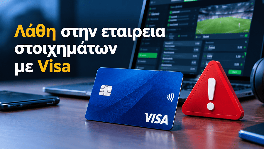 Κατάθεση χρημάτων σε στοιχηματική εταιρεία που δέχεται Visa